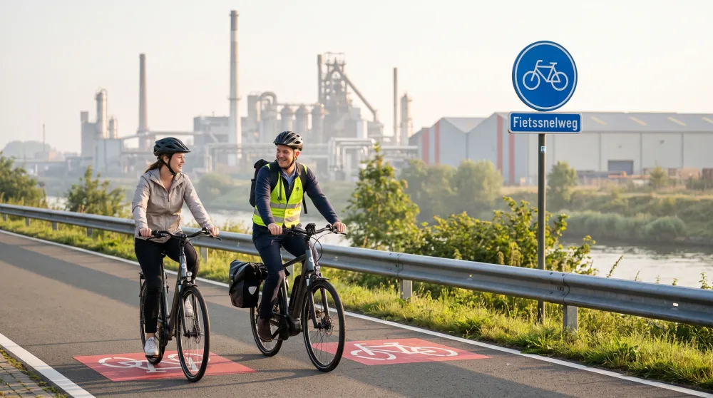 Geen eigen auto? Zo geraak je vlot en zorgeloos op je werk in de Limburgse industrie